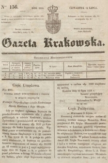 Gazeta Krakowska. 1838, nr 156