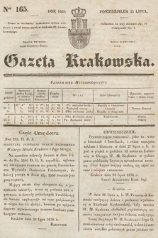 Gazeta Krakowska. 1838, nr 165