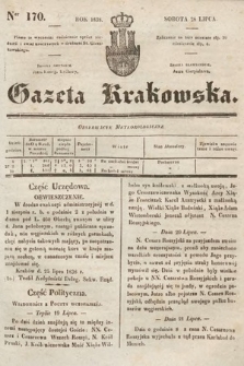 Gazeta Krakowska. 1838, nr 170