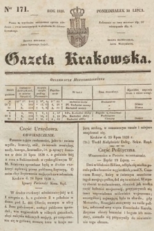 Gazeta Krakowska. 1838, nr 171