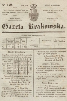 Gazeta Krakowska. 1838, nr 179