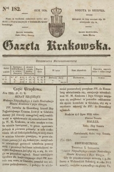 Gazeta Krakowska. 1838, nr 182