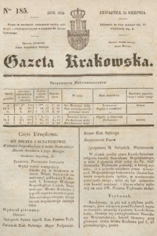 Gazeta Krakowska. 1838, nr 185