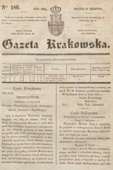 Gazeta Krakowska. 1838, nr 186