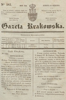 Gazeta Krakowska. 1838, nr 187