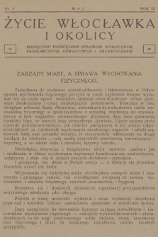 Życie Włocławka i Okolicy : miesięcznik poświęcony sprawom społecznym, ekonomicznym, oświatowym i artystycznym. R.3, 1928, nr 5