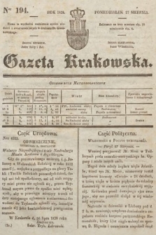 Gazeta Krakowska. 1838, nr 194