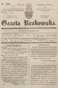 Gazeta Krakowska. 1838, nr 195