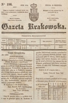 Gazeta Krakowska. 1838, nr 196