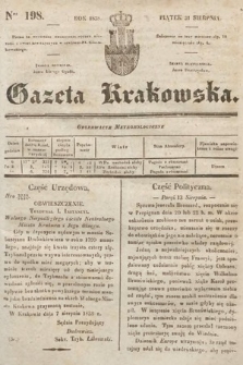 Gazeta Krakowska. 1838, nr 198