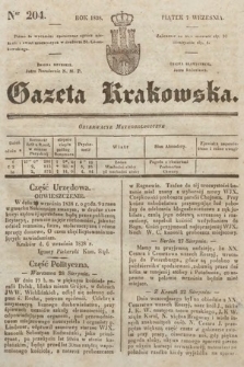 Gazeta Krakowska. 1838, nr 204