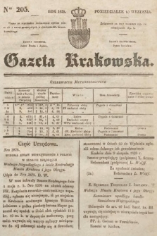 Gazeta Krakowska. 1838, nr 205