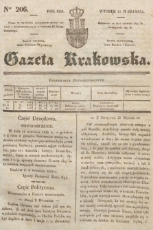 Gazeta Krakowska. 1838, nr 206