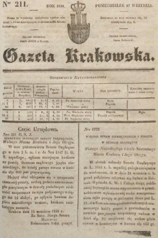 Gazeta Krakowska. 1838, nr 211