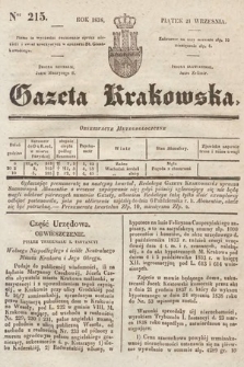 Gazeta Krakowska. 1838, nr 215