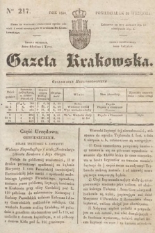 Gazeta Krakowska. 1838, nr 217