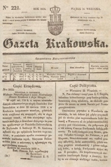 Gazeta Krakowska. 1838, nr 221