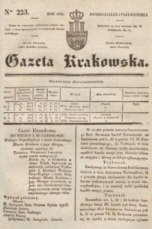 Gazeta Krakowska. 1838, nr 223