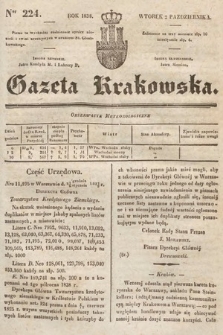 Gazeta Krakowska. 1838, nr 224