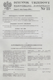 Dziennik Urzędowy Województwa Zamojskiego. 1996, nr 11