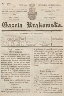 Gazeta Krakowska. 1838, nr 226