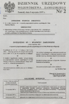 Dziennik Urzędowy Województwa Zamojskiego. 1997, nr 2