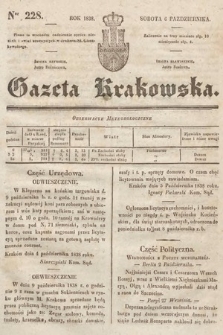 Gazeta Krakowska. 1838, nr 228