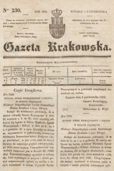 Gazeta Krakowska. 1838, nr 230