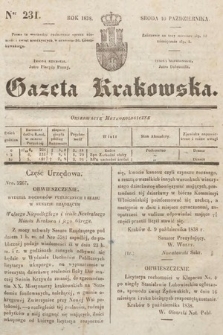 Gazeta Krakowska. 1838, nr 231