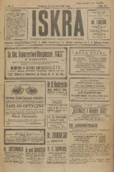 Iskra : dziennik polityczny, społeczny i literacki. R.15 (1924), nr 5