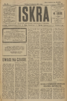 Iskra : dziennik polityczny, społeczny i literacki. R.15 (1924), nr 16