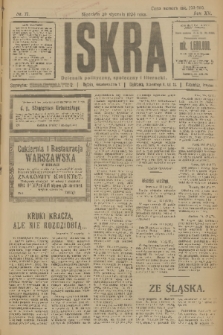 Iskra : dziennik polityczny, społeczny i literacki. R.15 (1924), nr 17