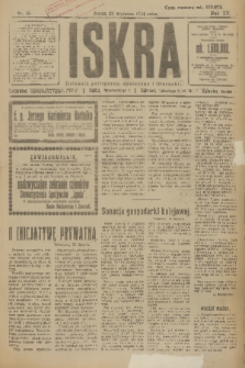 Iskra : dziennik polityczny, społeczny i literacki. R.15 (1924), nr 19