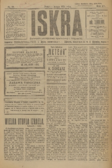 Iskra : dziennik polityczny, społeczny i literacki. R.15 (1924), nr 27