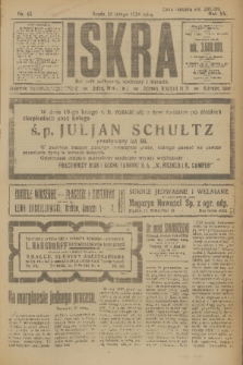 Iskra : dziennik polityczny, społeczny i literacki. R.15 (1924), nr 42