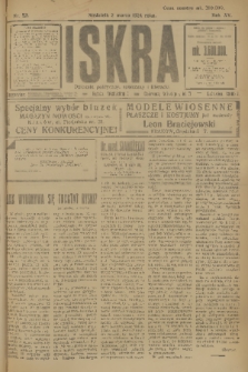 Iskra : dziennik polityczny, społeczny i literacki. R.15 (1924), nr 52