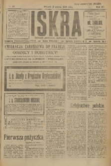 Iskra : dziennik polityczny, społeczny i literacki. R.15 (1924), nr 65