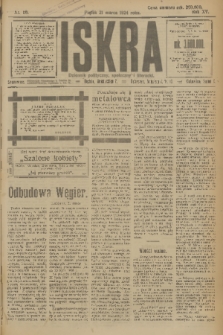 Iskra : dziennik polityczny, społeczny i literacki. R.15 (1924), nr 68