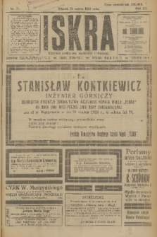 Iskra : dziennik polityczny, społeczny i literacki. R.15 (1924), nr 71