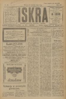 Iskra : dziennik polityczny, społeczny i literacki. R.15 (1924), nr 82