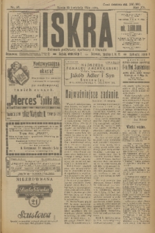 Iskra : dziennik polityczny, społeczny i literacki. R.15 (1924), nr 89