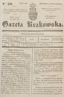 Gazeta Krakowska. 1838, nr 238