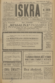 Iskra : dziennik polityczny, społeczny i literacki. R.15 (1924), nr 95