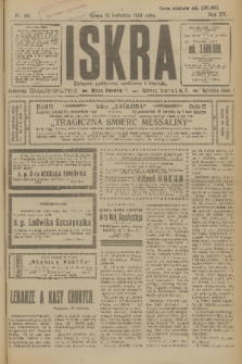 Iskra : dziennik polityczny, społeczny i literacki. R.15 (1924), nr 98