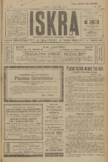 Iskra : dziennik polityczny, społeczny i literacki. R.15 (1924), nr 99