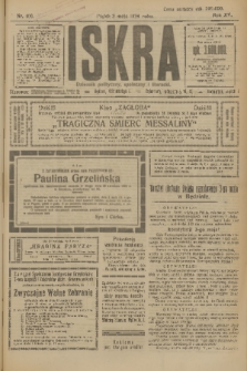 Iskra : dziennik polityczny, społeczny i literacki. R.15 (1924), nr 100
