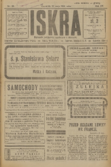 Iskra : dziennik polityczny, społeczny i literacki. R.15 (1924), nr 121