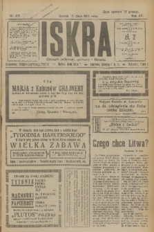 Iskra : dziennik polityczny, społeczny i literacki. R.15 (1924), nr 122