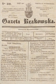 Gazeta Krakowska. 1838, nr 240