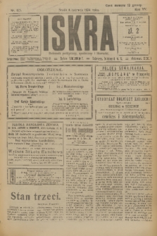 Iskra : dziennik polityczny, społeczny i literacki. R.15 (1924), nr 125